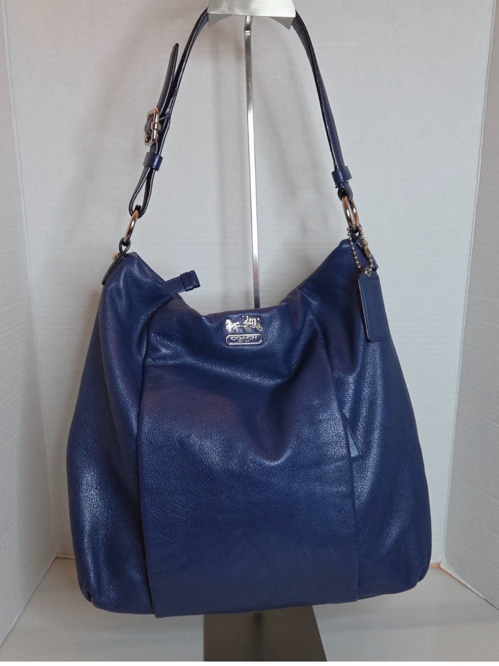 Coach Madison Blue Leather Hobo Bag